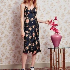 ISO UO betsy satin midi dress